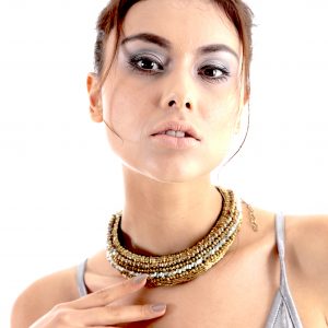 Gold Cleo Statement Necklace