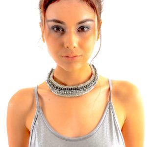 Silver Cleo Statement Necklace