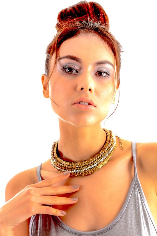 Gold Cleo Statement Necklace