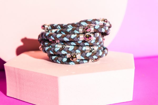 Starla Bracelet Wrap in Blue Grey