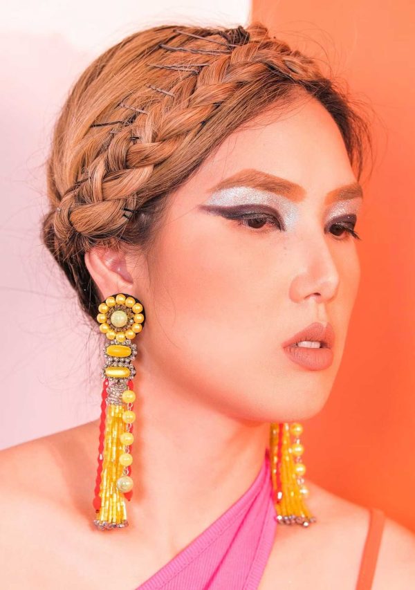 Yellow KYOTO Tassel Earrings